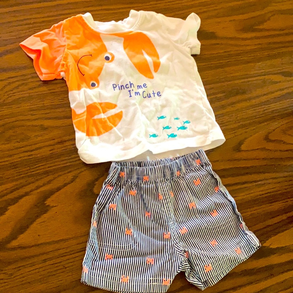 Boys Cute Beach Crab Outfit